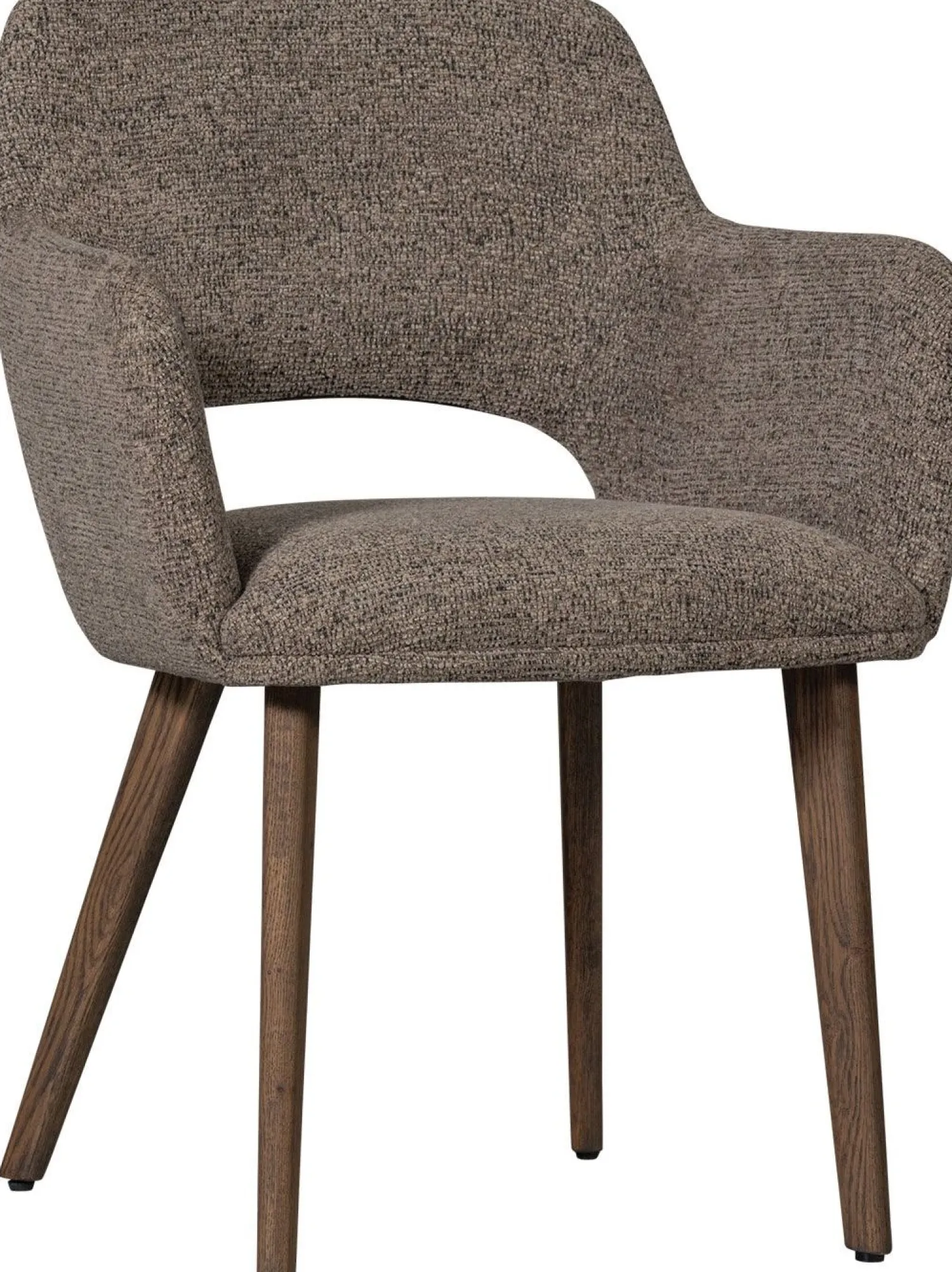 Eetkamerstoelen Met Armleuning-WOOOD Murat Eetkamerstoel Taupe