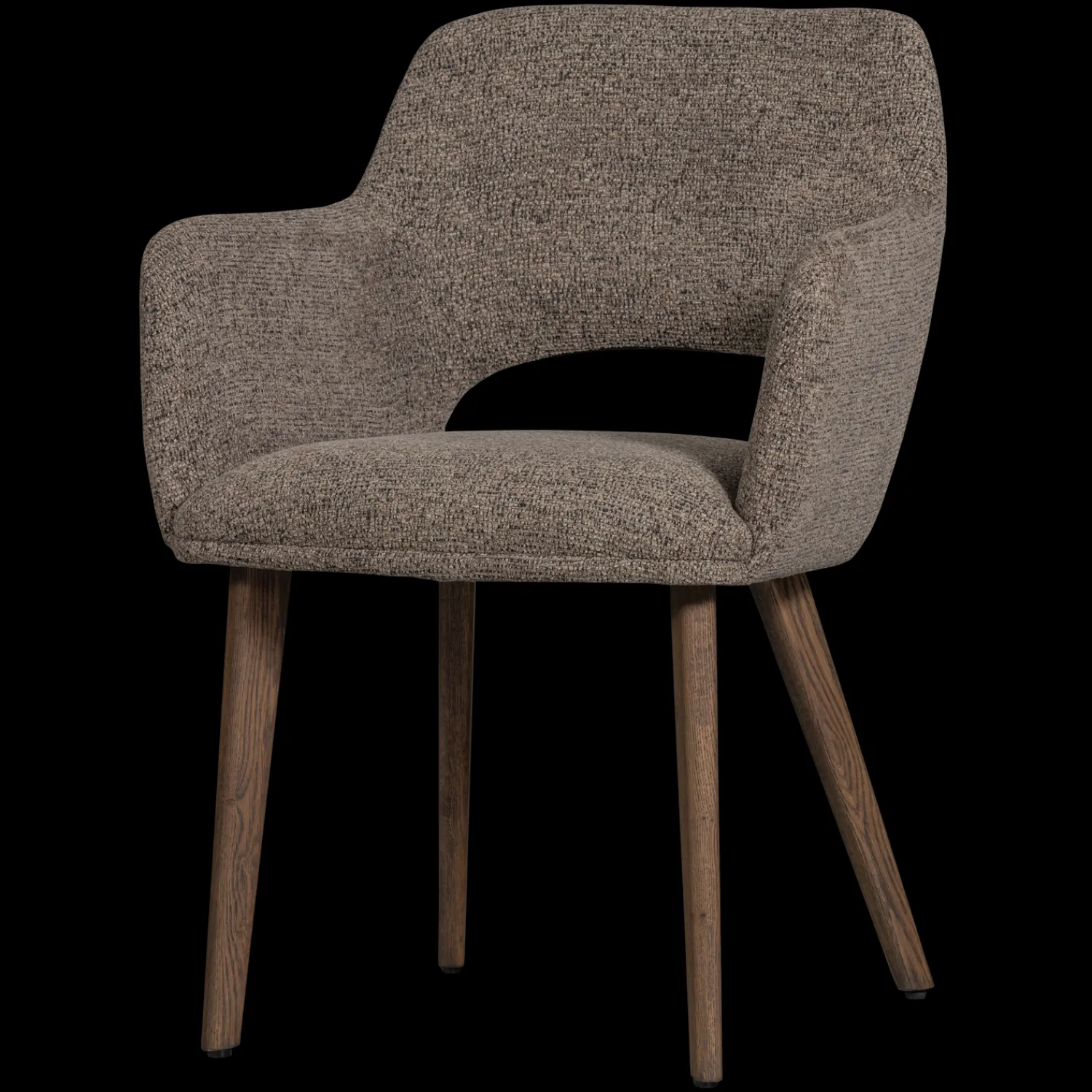 Eetkamerstoelen Met Armleuning-WOOOD Murat Eetkamerstoel Taupe