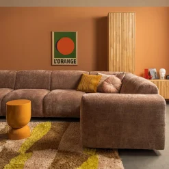 Vloerkleden|Wollen Vloerkleden-WOOOD Musa Vloerkleed Natural, Yellow