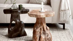 Houten Bijzettafels-MUST Living Mushroom Bijzettafel Natural