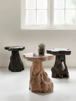 Houten Bijzettafels-MUST Living Mushroom Bijzettafel Natural