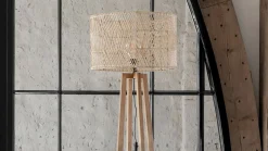 Houten Vloerlampen|Vloerlampen-MUST Living Es Canar Vloerlamp Naturel