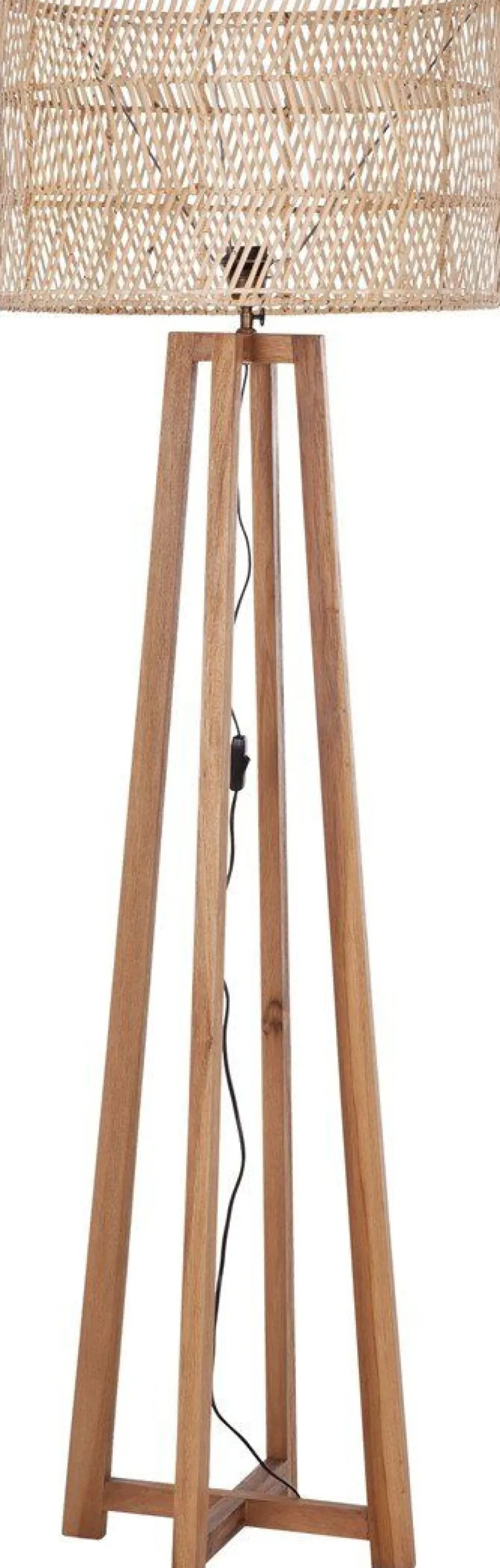 Houten Vloerlampen|Vloerlampen-MUST Living Es Canar Vloerlamp Naturel