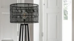 Houten Vloerlampen|Vloerlampen-MUST Living Es Canar Vloerlamp Zwart