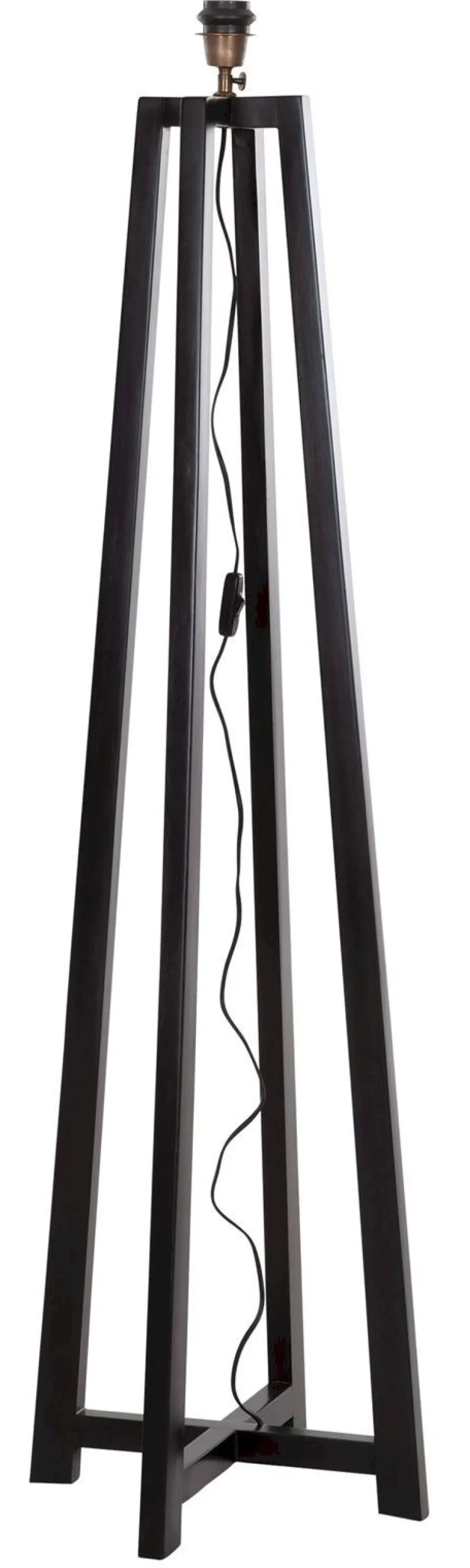 Houten Vloerlampen|Vloerlampen-MUST Living Es Canar Vloerlamp Zwart