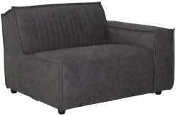 Elementenbanken-MUST Living Rally 1-zits met arm rechts Elementenbank Dark Grey