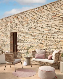 Tuinbanken-Kave Home Nadin Tuinbank Beige, Naturel