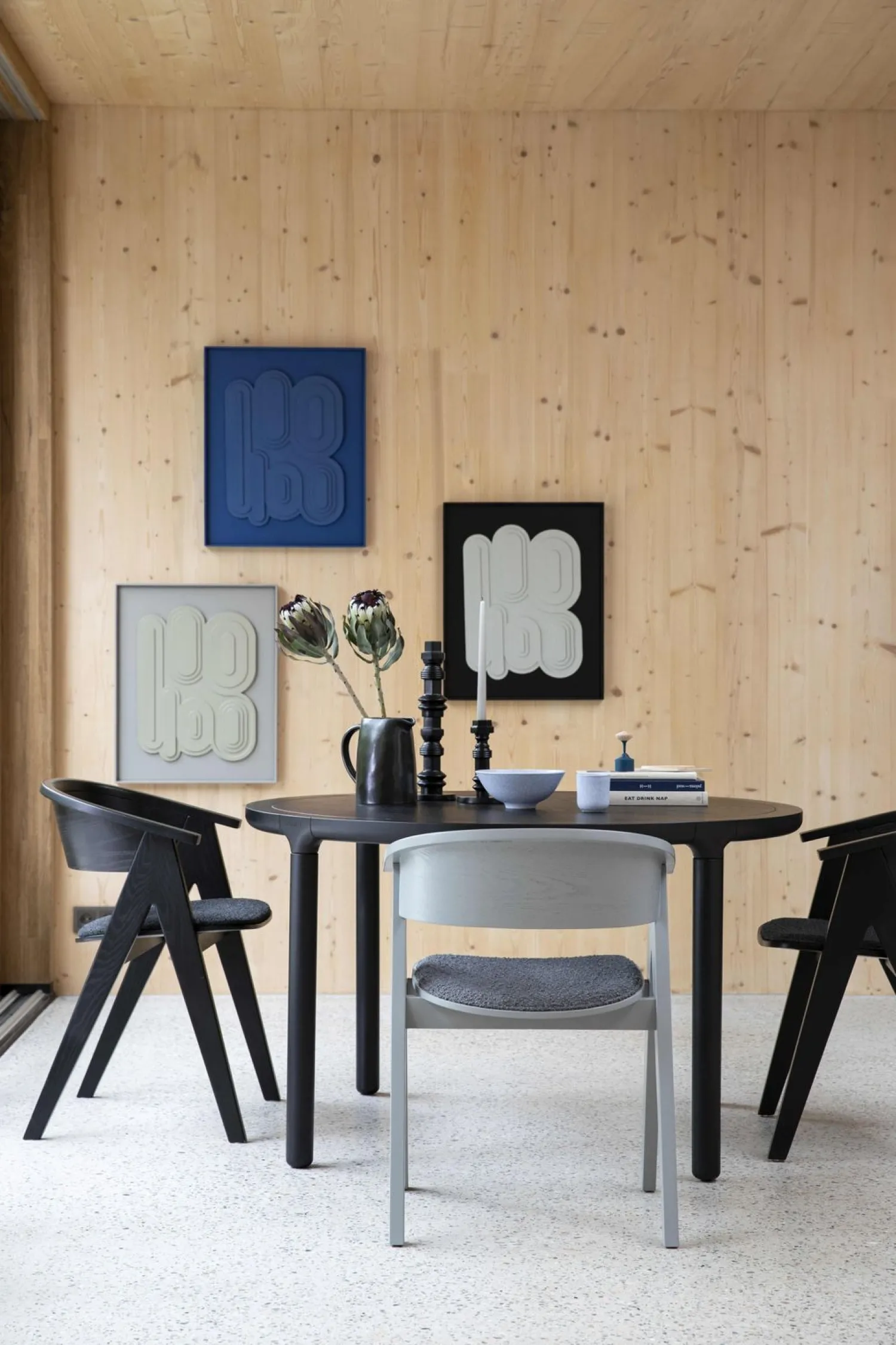 Eetkamerstoelen Met Armleuning-Zuiver NDSM Armstoel Grijs