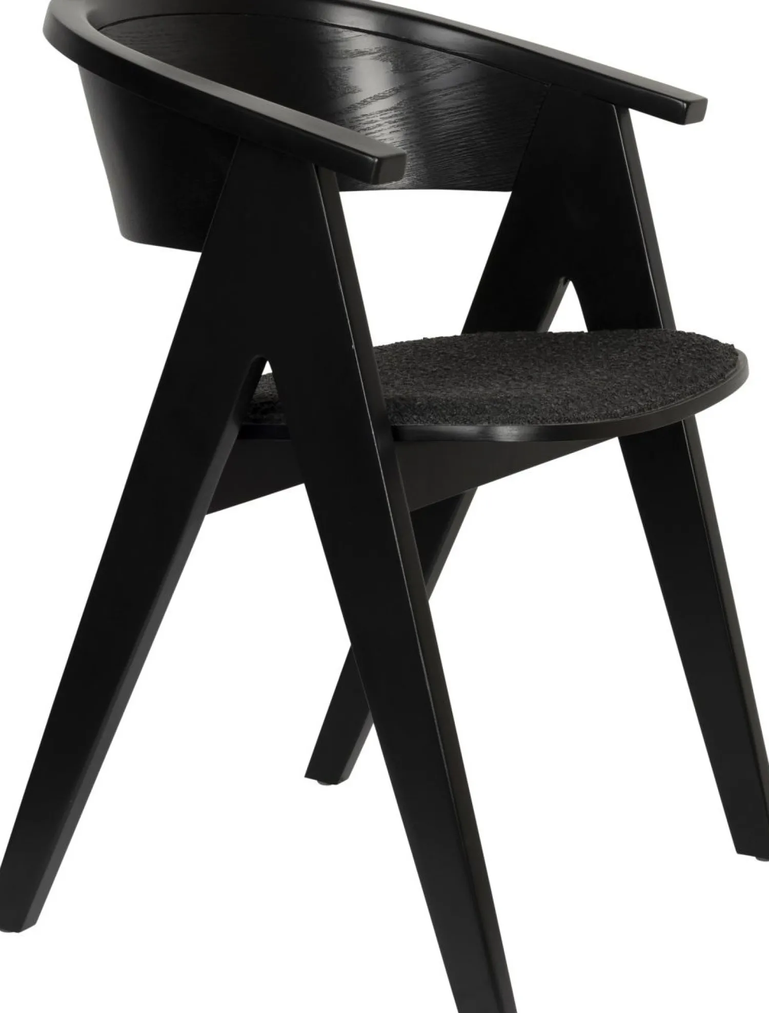 Design Stoelen|Eetkamerstoelen Met Armleuning-Zuiver NDSM Armstoel Zwart