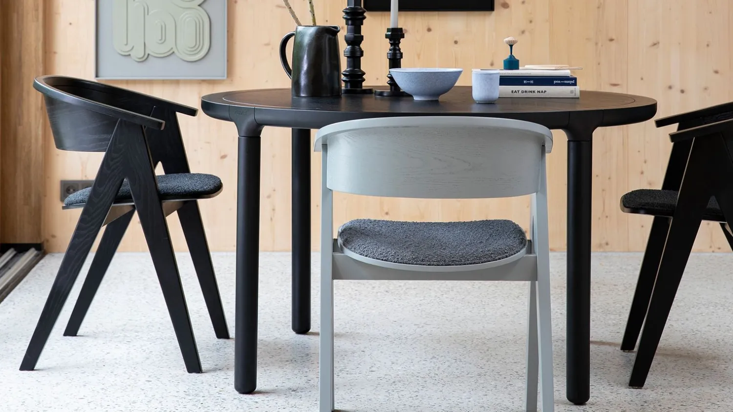 Design Stoelen|Eetkamerstoelen Met Armleuning-Zuiver NDSM Armstoel Zwart