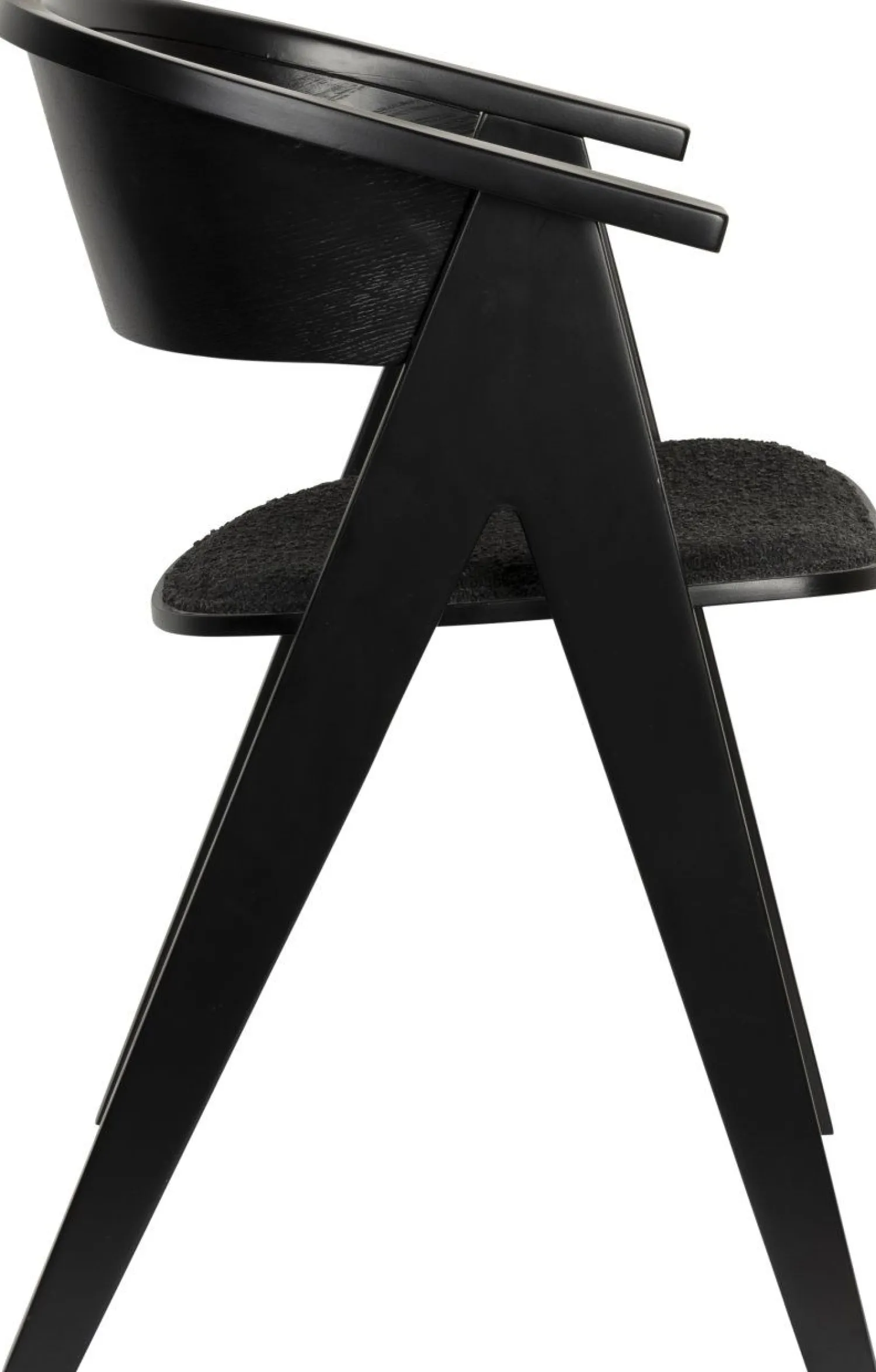 Design Stoelen|Eetkamerstoelen Met Armleuning-Zuiver NDSM Armstoel Zwart