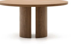 Ronde Eettafels-Kave Home Nealy Rond Eettafel Bruin