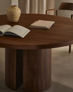 Ronde Eettafels-Kave Home Nealy Rond Eettafel Bruin