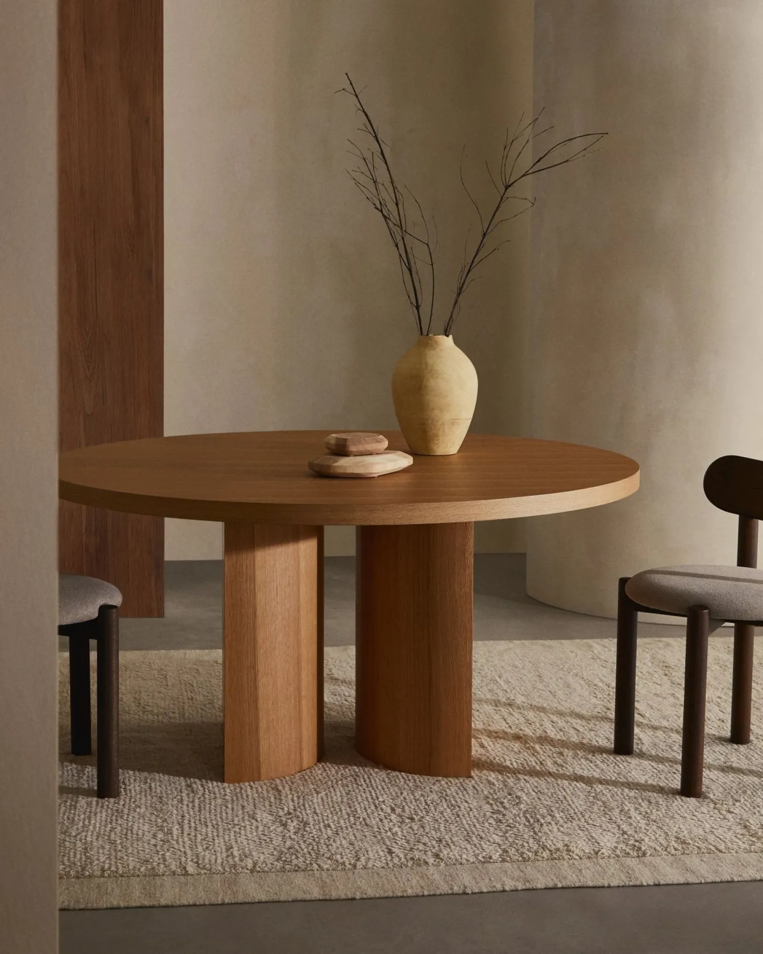 Ronde Eettafels-Kave Home Nealy Rond Eettafel Naturel