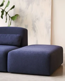 Hockers|Poefs-Kave Home Neom Groot Hocker Blauw