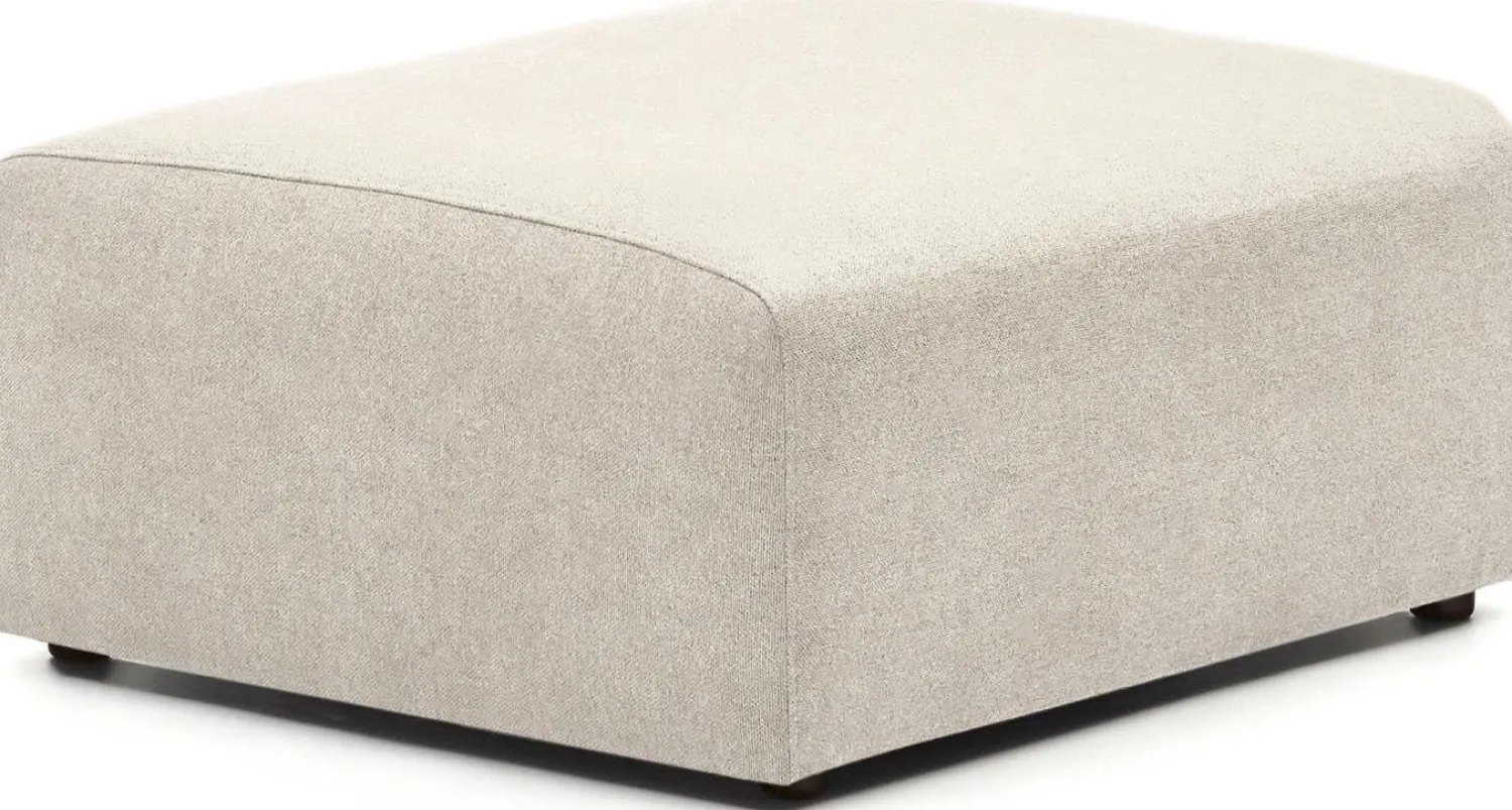 Hockers|Poefs-Kave Home Neom Groot Hocker Beige