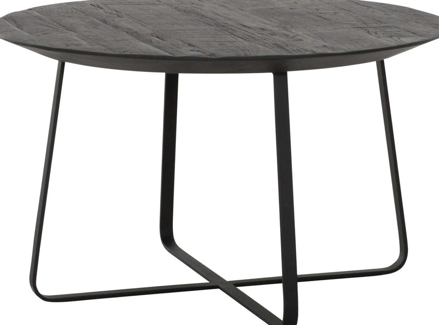 Houten Salontafels|Ronde Salontafels-DTP Home Neptunes L Salontafel Zwart
