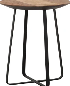 Houten Salontafels|Ronde Salontafels-DTP Home Neptunes S Salontafel Naturel