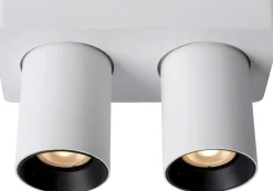 Plafondlampen|Plafondlampen-Lucide Nigel Plafondlamp Wit