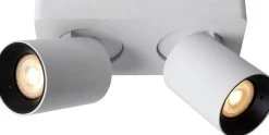 Plafondlampen|Plafondlampen-Lucide Nigel Plafondlamp Wit