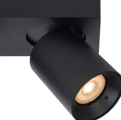 Moderne Plafondlampen|Plafondlampen-Lucide Nigel Plafondspot Zwart