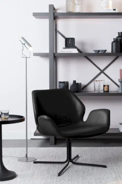 Draaifauteuils-Zuiver Nikki Fauteuil Black