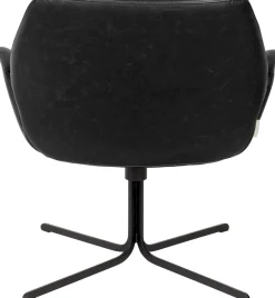 Draaifauteuils-Zuiver Nikki Fauteuil Black