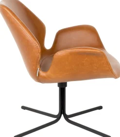 Draaifauteuils-Zuiver Nikki Fauteuil Brown