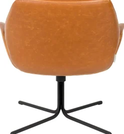 Draaifauteuils-Zuiver Nikki Fauteuil Brown