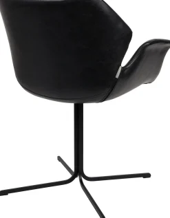 Design Stoelen|Eetkamerstoelen Met Armleuning-Zuiver Nikki (set van 2) Eetkamerstoel Black