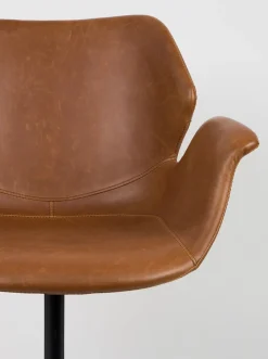 Eetkamerstoelen Met Armleuning-Zuiver Nikki (set van 2) Eetkamerstoel Brown