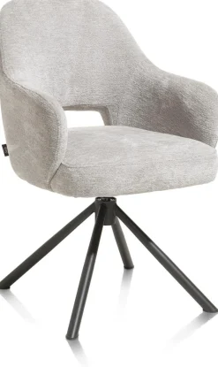 Eetkamerstoelen Met Armleuning-Henders en Hazel Nikolas Armstoel Kiezel