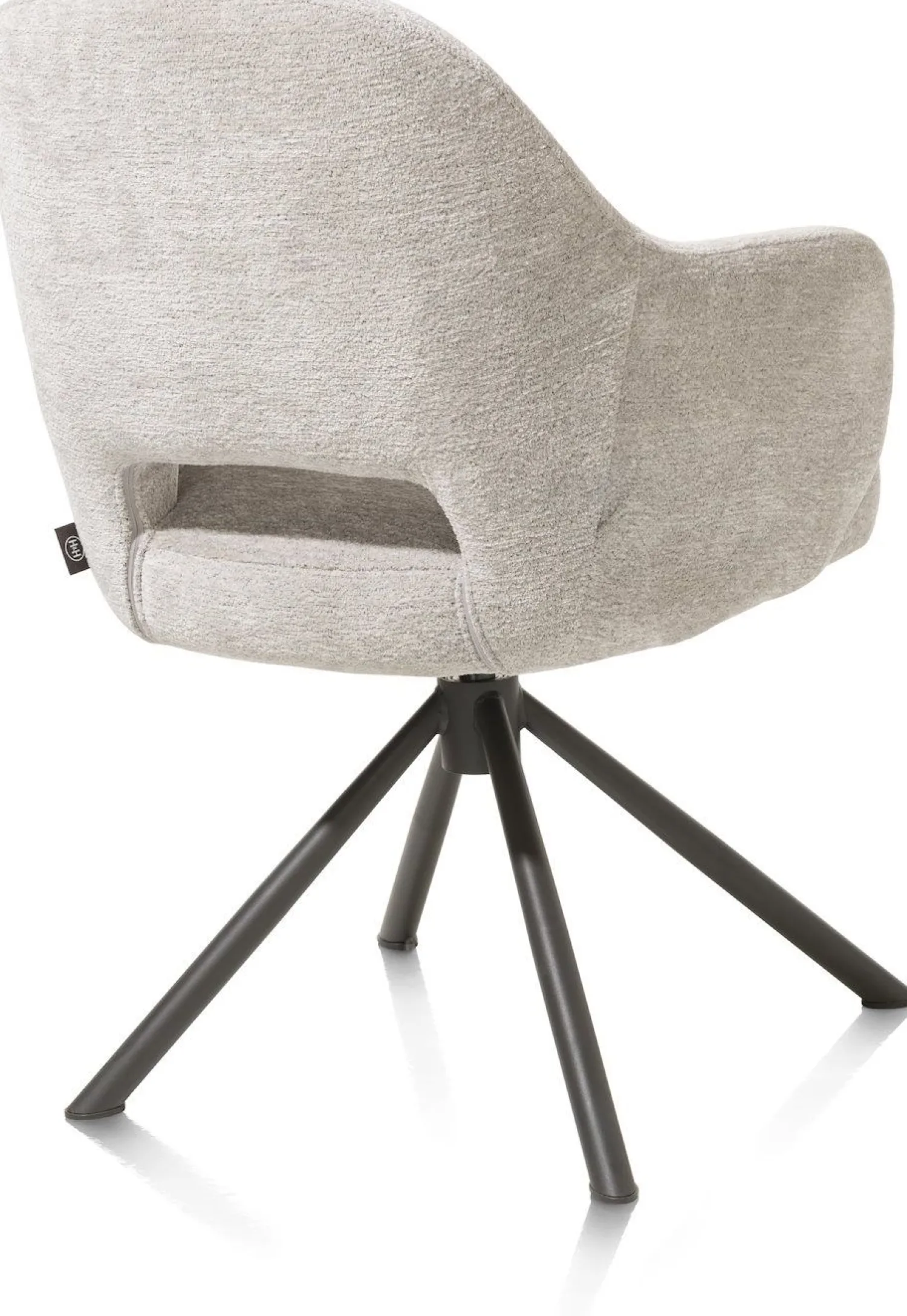 Eetkamerstoelen Met Armleuning-Henders en Hazel Nikolas Armstoel Kiezel