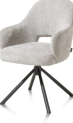 Eetkamerstoelen Met Armleuning-Henders en Hazel Nikolas Armstoel Kiezel