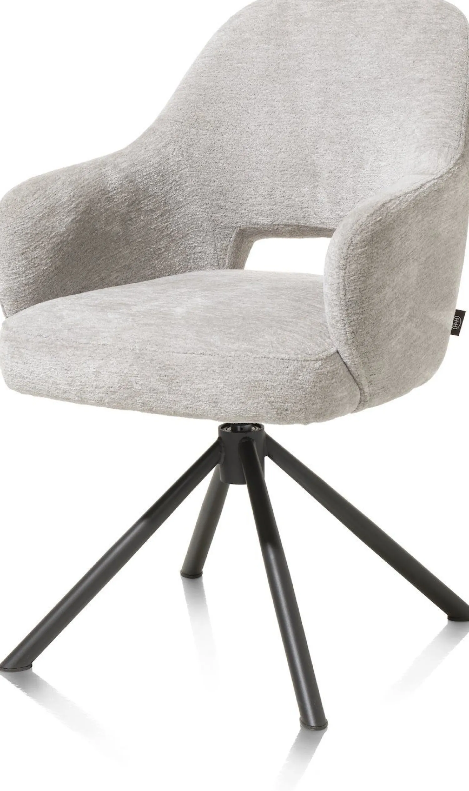 Eetkamerstoelen Met Armleuning-Henders en Hazel Nikolas Armstoel Kiezel