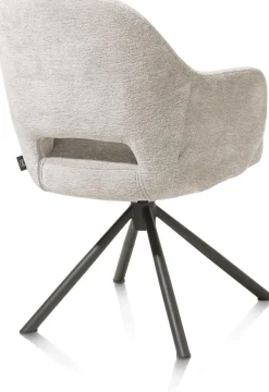 Eetkamerstoelen Met Armleuning-Henders en Hazel Nikolas Armstoel Kiezel
