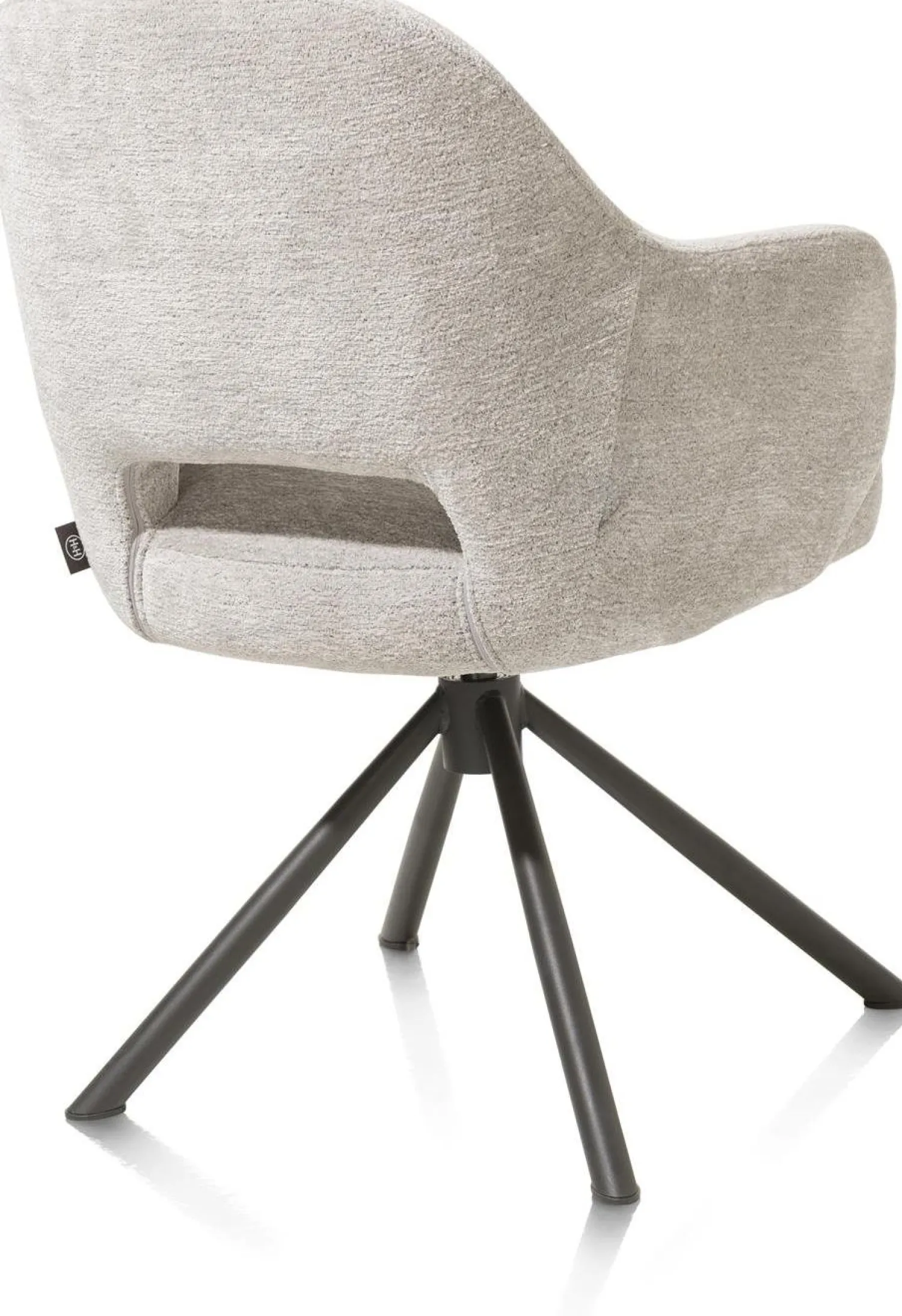 Eetkamerstoelen Met Armleuning-Henders en Hazel Nikolas Armstoel Kiezel