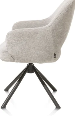 Eetkamerstoelen Met Armleuning-Henders en Hazel Nikolas Armstoel Kiezel