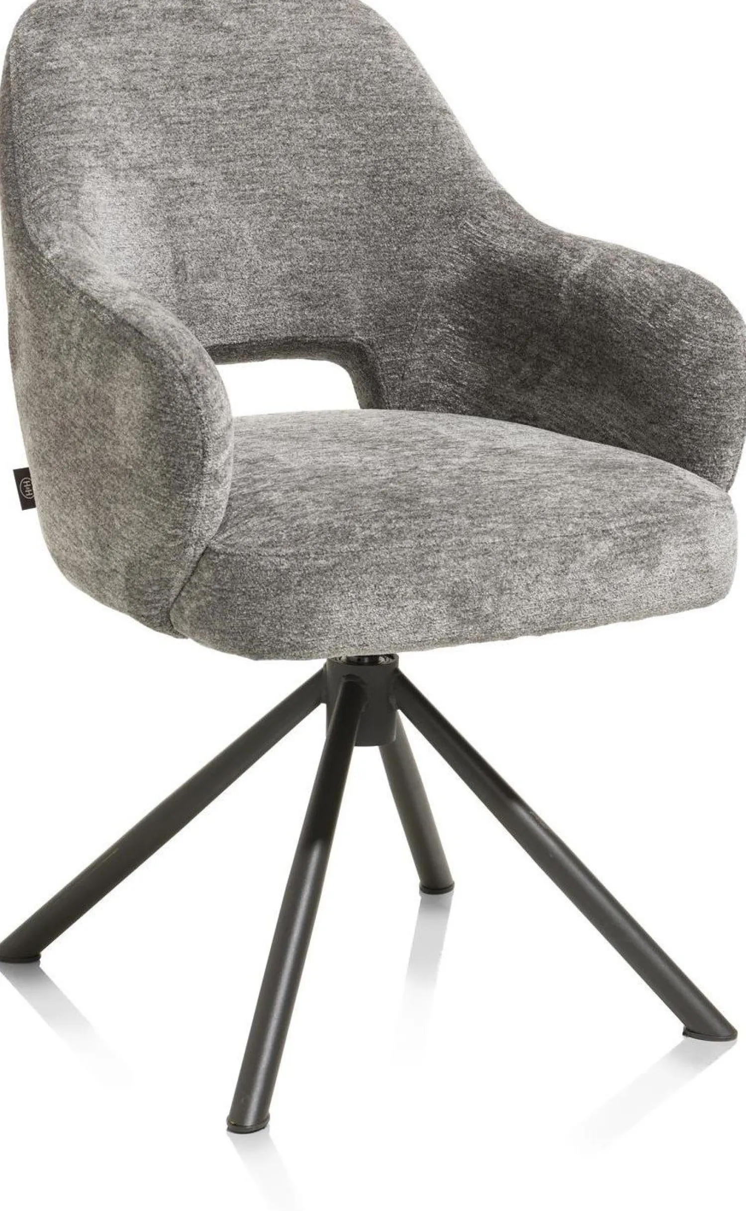 Eetkamerstoelen Met Armleuning-Henders en Hazel Nikolas Armstoel Grijs