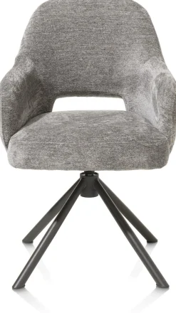 Eetkamerstoelen Met Armleuning-Henders en Hazel Nikolas Armstoel Grijs