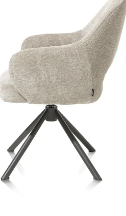Eetkamerstoelen Met Armleuning-Henders en Hazel Nikolas Armstoel Champagne