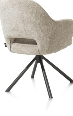 Eetkamerstoelen Met Armleuning-Henders en Hazel Nikolas Armstoel Champagne