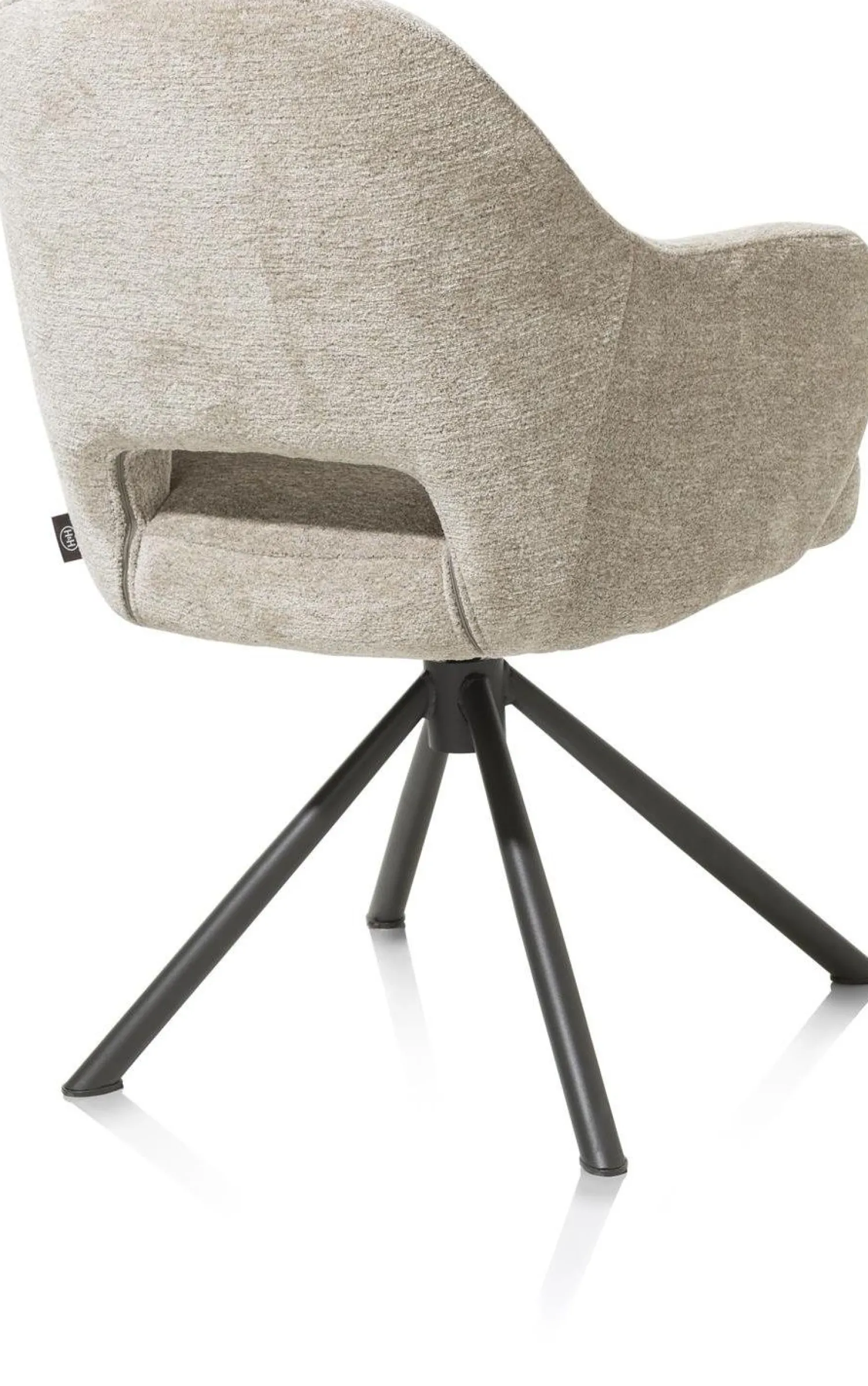 Eetkamerstoelen Met Armleuning-Henders en Hazel Nikolas Armstoel Champagne