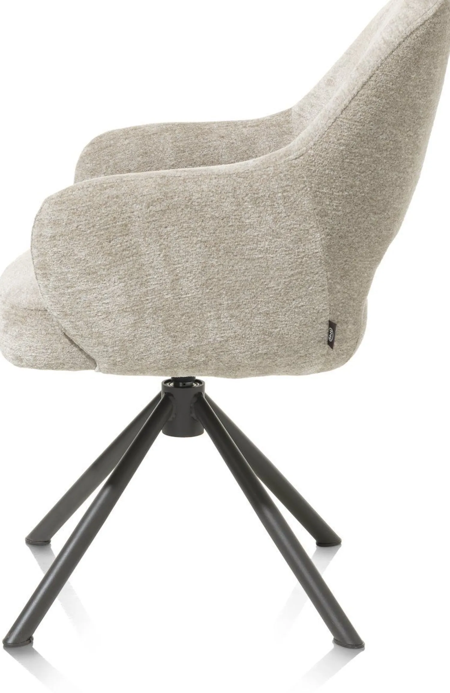 Eetkamerstoelen Met Armleuning-Henders en Hazel Nikolas Armstoel Champagne
