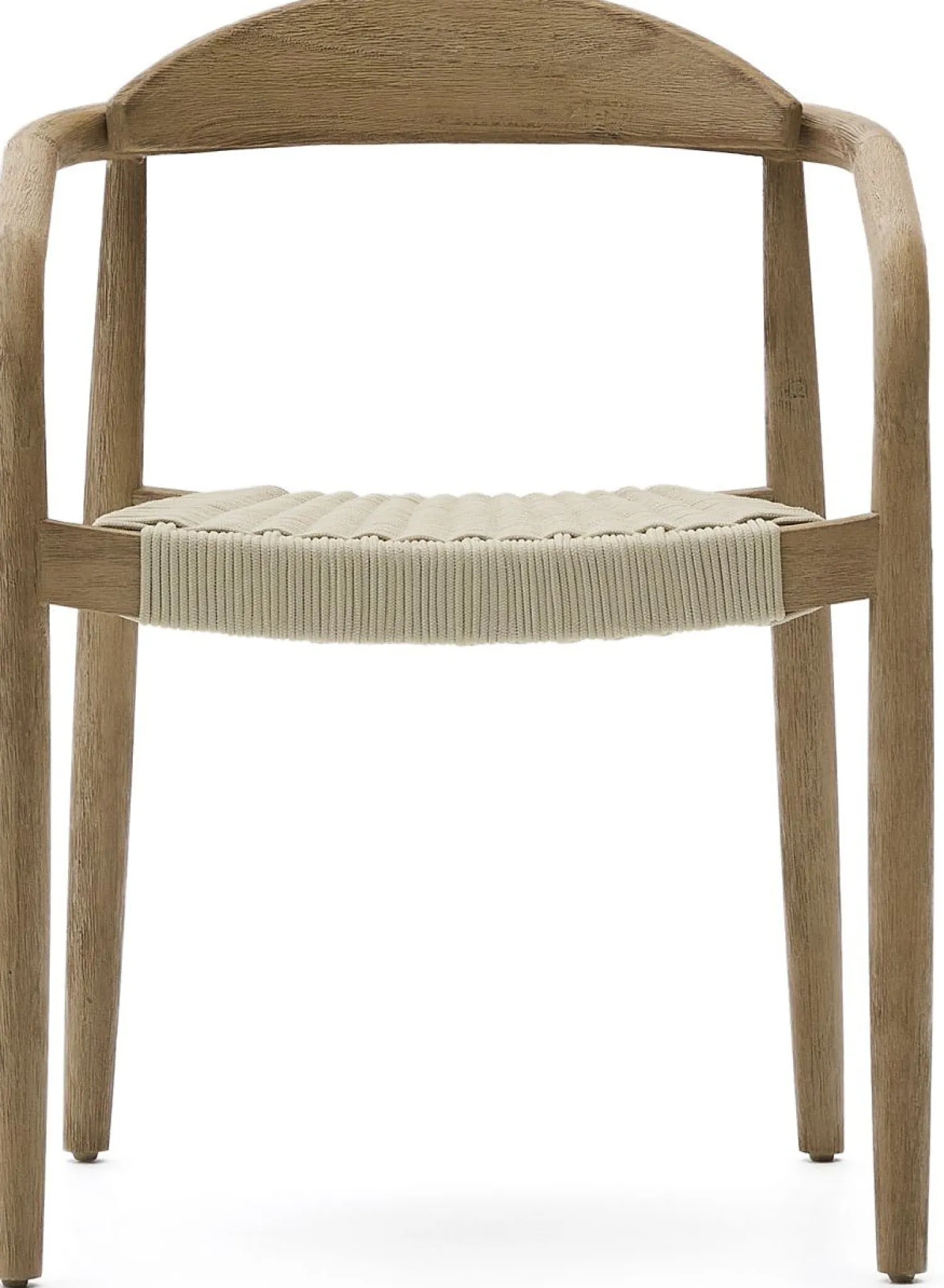 Tuinstoelen|Eetkamerstoelen Met Armleuning-Kave Home Nina Tuinstoel Naturel, Beige