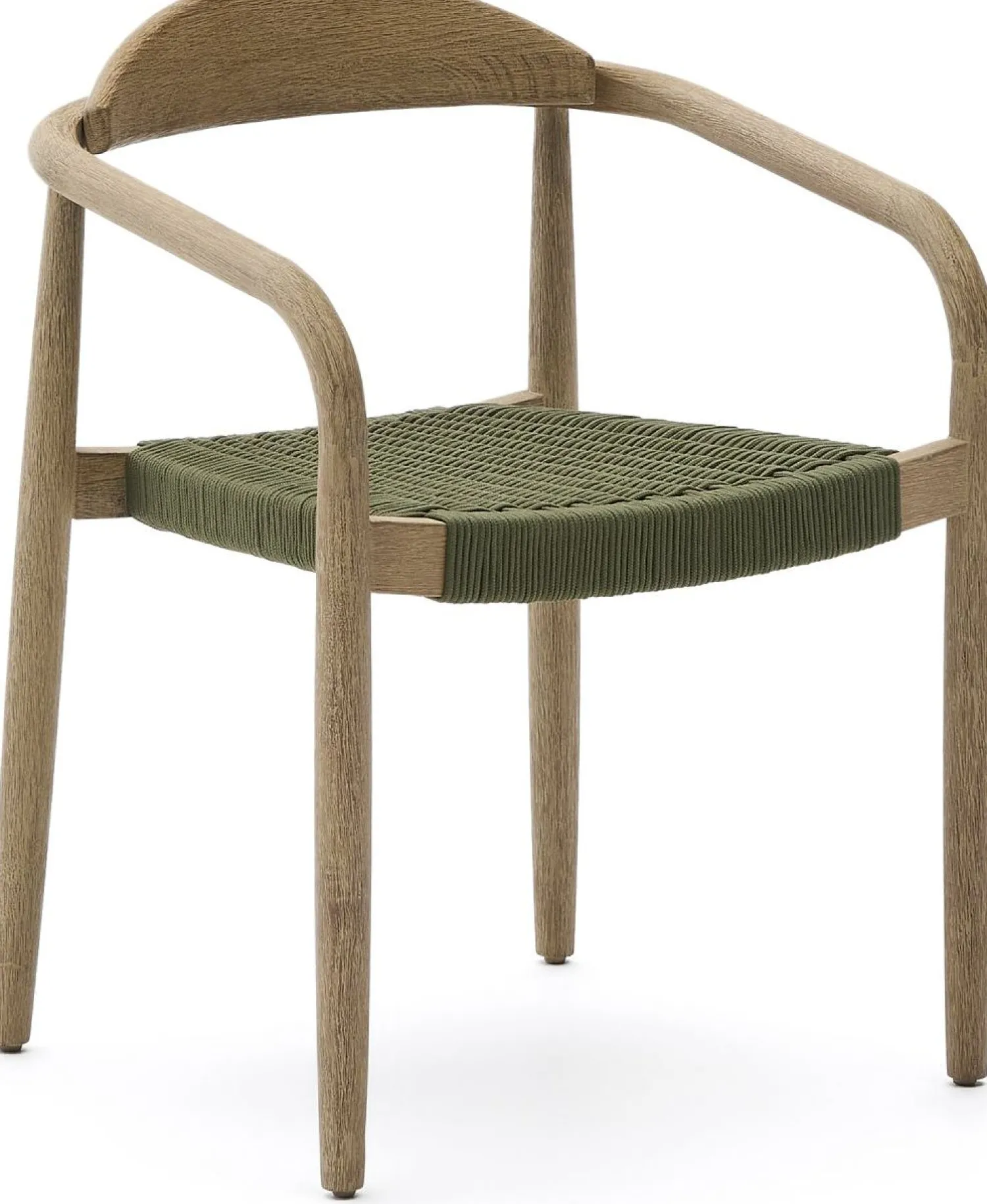 Tuinstoelen-Kave Home Nina Tuinstoel Groen, Naturel