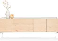 Dressoirs-XOOON Niora Dressoir Naturel, Silk Grey