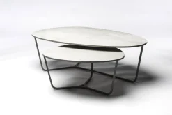 Design Salontafels|Ovale Salontafels-Metaform Nobby Salontafel Wit
