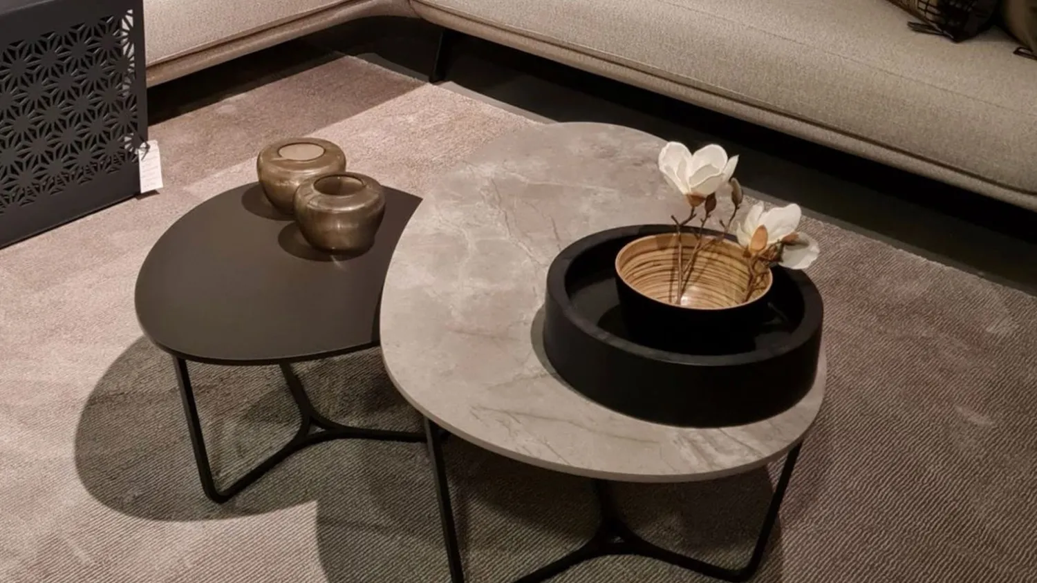 Organische Salontafels-Metaform Nobby Salontafel Noir