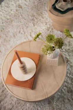 Tuintafels|Ronde Salontafels-Zuiver Noble Salontafel Beige
